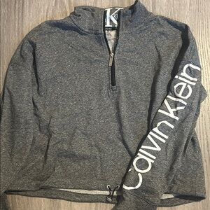 Calvin Klein gray quarter zip